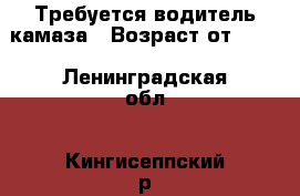 Требуется водитель камаза › Возраст от ­ 35 - Ленинградская обл., Кингисеппский р-н Работа » Вакансии   